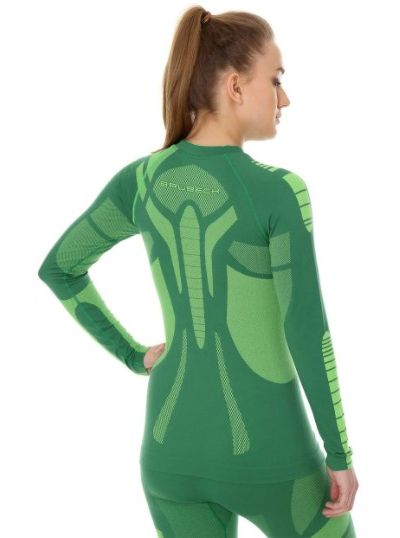 Комплект термобелья женский Brubeck DRY зеленый