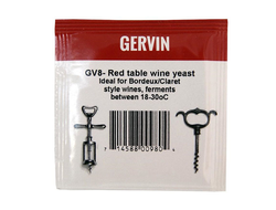 Дрожжи винные "Gervin" GV8 Red Table Wine, 5 гр