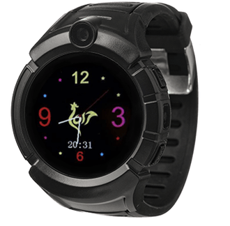 Детские часы Smart Baby Watch с GPS Q360 I8 - чёрные