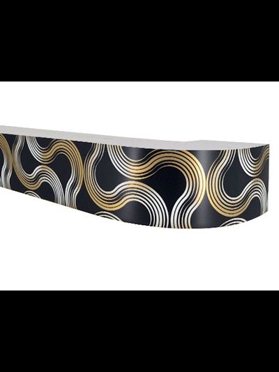 "Престиж (85)", планка отрезная для карниза ПВХ