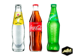 Sprite, Coca-Cola, Schweppes (ст.0,25л., ж/б 0,33л.)
