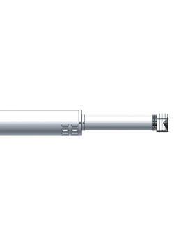 KHG71413611-Коаксиальная труба с наконечником диам. 60100 мм, общая длина 1100 мм, выступ дымовой трубы 350 мм - антиоблединительное исполнение