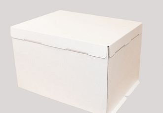 Коробка прямоугольная для торта ПЛОТНАЯ картонная, 30*40*26 см