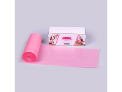 Мешок кондитерский 3-сл в рулоне 38 см розовый, 80 мкм, особо прочные швы, 100 шт/рул