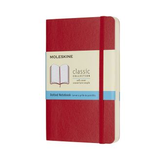 Записная книжка &quot;Classic Soft&quot; (в точку), Pocket, красная