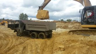 Песок строительный 5, 10, 15 тонн