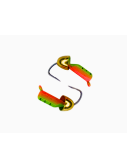 Мормышка вольфр. МАСТИВ Безнасадка 2,5 художественный (зел.), латунь конус, 0,6гр. (золото) арт.140