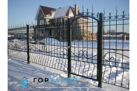 Кованый забор с установкой под ключ для частного дома