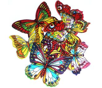 Вафельные декоративные кондитерские украшения «Бабочки»