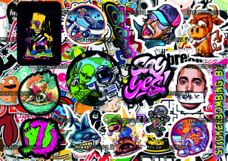 СТИКЕРБУК MINI №1- STICKER BOMBING ALBUM MINI №1