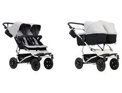 Коляска для двойни Mountain Buggy Duet 3.0 Silver