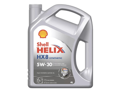 Моторное масло Shell Helix HX8 Synthetic 5W30 синтетическое 4 л.