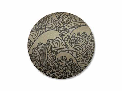 Темная патина, антик - магнитные клипсы для штор с графическим рисунком. Мелкий опт