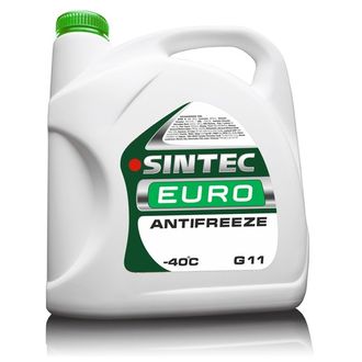 Антифриз Sintec EURO (G 11) зеленый, 5 кг.