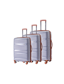 Комплект из 3х чемоданов Somsonya Air Полипропелен S,M,L Серый