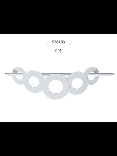 "Кольца" металлическая заколка-подхват для штор. Арт. 536183