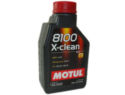 Масло моторное MOTUL 8100 X-Clean 5W-30 1 л. ACEA A3/B4/C3; API SM/CF