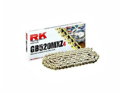 Цепь RK GB520MXZ4-120 для мотоциклов до 500 (золотая, без сальников)