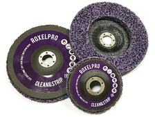 Зачистной круг RoxelPro Clean&amp;Strip на оправке 115x22 мм