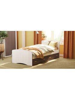 Кровать-6 односпальная с ящиками