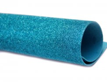 Фоамиран глитерный, толщина 2 мм,  20*30 см, цвет светло синий (№9)