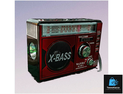Описание Радиоприемник Waxiba XB-110BT-S с солнечной батареей, USB, фонариком и Bluetooth