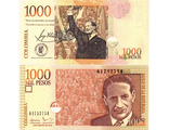 Колумбия 1000 песо 2016 г.