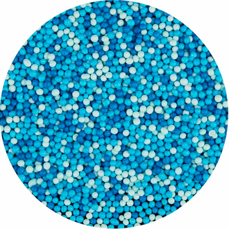 Посыпка сахарная Шарики МИКС №7 Голубые-Синие-Белые 2 мм, 100 г