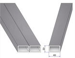 Труба профильная прямоугольная 40х20х1,5