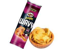 Pringles Wavy BBQ 137g (8 шт)