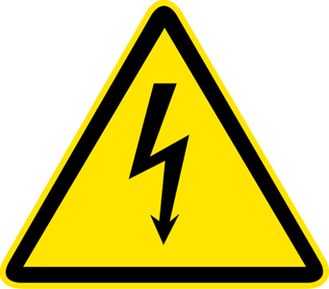 Предупреждающий знак безопасности «Опасность поражения электрическим током»