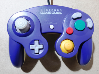 №020 Контроллер для Nintendo GameCube Clear - Purple Оригинальный (Прозрачно - Синий)