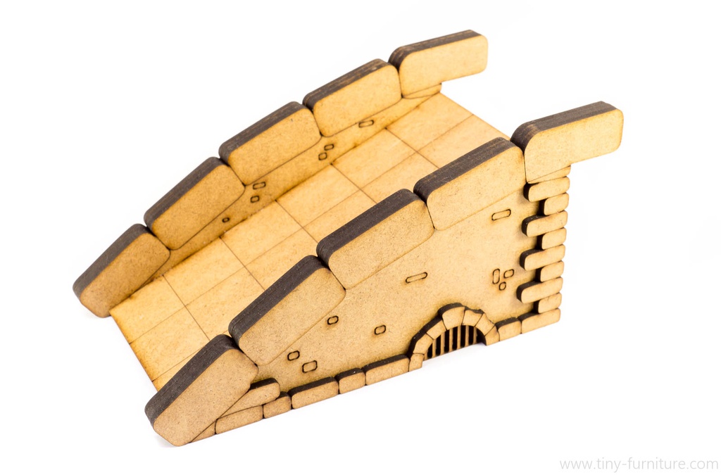 Laser Cut Stone ramp 6"