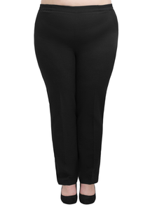 Женские  брюки с высокой посадкой арт. 5042  (Цвет темно-синий) Размеры 60-90