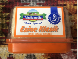 Сыр рассольный выдержанный Эзине (Ezine Peyniri), оранжевая упаковка (молоко коровье - 100%), 500 гр., Tahsildaroğlu, Турция