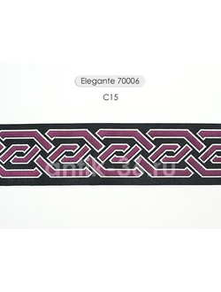 Арт. 70006, серия Elegante. Тесьма жаккардовая с "косичкой"