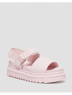 Dr. Martens VOSS WOMEN'S LEATHER STRAP SANDALS розовые