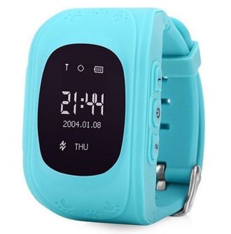 Детские часы Smart Baby Watch с GPS Q50 - голубые