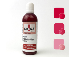 Краситель КОНЦЕНТРАТ водорастворимый KREDA, S-gel 80 г, Красный Бархат (большая баночка)