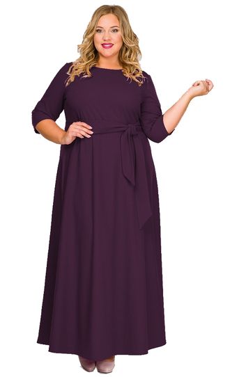 Женская одежда - Вечернее, нарядное платье Арт. 1518404 (Цвет темно-фиолетовый) Размеры 48-78