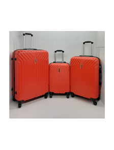 Комплект из 3х чемоданов Корона ABS S,M,L красный