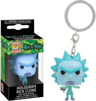 Брелок Funko Pocket POP! Keychain: Rick &amp; Morty: Hologram Rick Clone