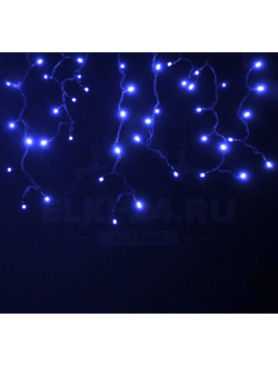 Гирлянда уличная светодиодная "Бахрома" 3х0,7 м синий свет