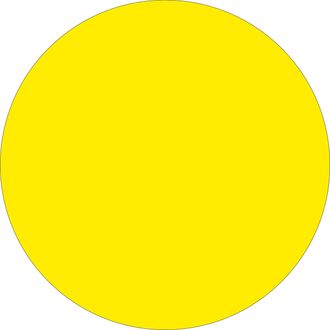 Предупредительный знак для слабовидящих людей &quot;Желтый круг&quot;