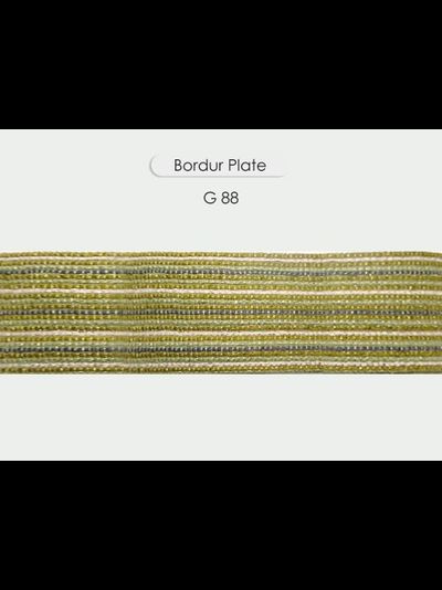 Арт. Plate, серия Majestic. Бордюр декоративный для штор с люрексом