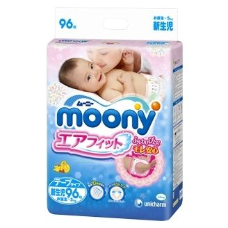 Moony подгузники для новорожденных (0-5кг) 90 шт.