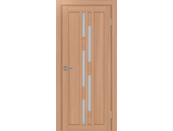 Межкомнатная дверь "Турин-551" ясень темный (стекло сатинато)