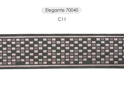 Арт. 70040, серия Elegante. Бордюр для штор с "шашечками"