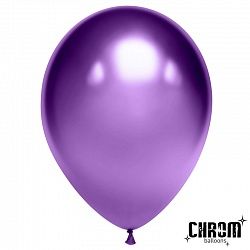 Шар (12&#039;&#039;/30 см) Фиолетовый, хром, 50 шт.