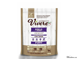 Vivere Low Grain Mini Puppy малозерновой корм для щенков  мелких пород  (курица ) 3кг